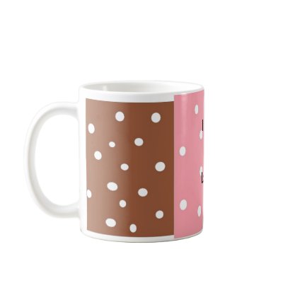 Polka Dot Latte -mug by seashell2