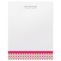 Polka dot Letterhead by monicastamp Polka dot Letterhead