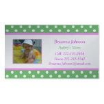 Polka Dot: Mom Contact Card Business Card Templates