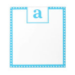 Polka Dot Monogram Memo Pad