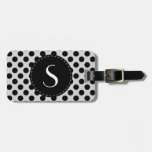 Polka Dot Monogram Personalized Luggage Tag luggage tags