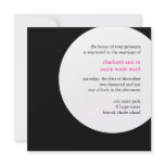 polka dot monogram wedding custom announcements