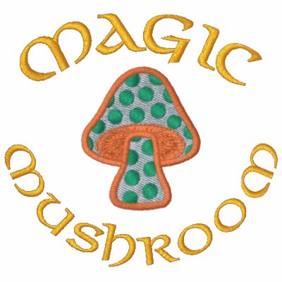 Polka Dot Mushroom, Magic, Mushroom Embroidered Hoodie by silly_strings