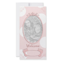 Polka Dot New Baby Photo Template photo cards by HeartsinFocus Polka Dot New Baby Photo Template photo cards