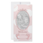 Polka Dot New Baby Photo Template Personalized Photo Card