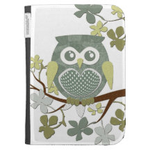 Polka Dot Owl in Tree Cases For The Kindle