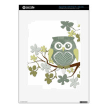 Polka Dot Owl in Tree Decal For iPad 3