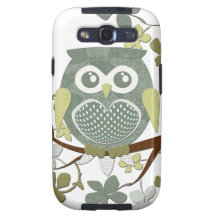 Polka Dot Owl in Tree Galaxy SIII Covers