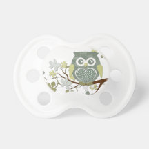 Polka Dot Owl in Tree Pacifiers
