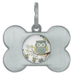 Polka Dot Owl in Tree Pet Tags