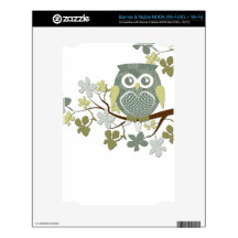 Polka Dot Owl in Tree Skins For NOOK