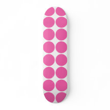 Polka Dot Pattern Print Design Hot Pink Polka Dots Skate Boards
