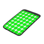 Polka Dot Pattern Print Design : Lime Polka Dots Sleeve For MacBook Air