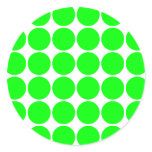 Polka Dot Pattern Print Design : Lime Polka Dots stickers
