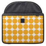 Polka Dot Pattern Print Design : Orange Polka Dots Sleeves For MacBook Pro