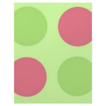 polka dot, pink and green letterhead