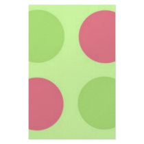polka dot, pink and green stationery