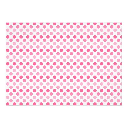 Polka Dot Pink Gerber Bridal Shower Invitation