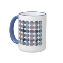 Polka Dot Plaid mugs by YonnisWackyWorkshop Polka Dot Plaid mugs