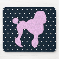 Polka Dot Poodle mousepads