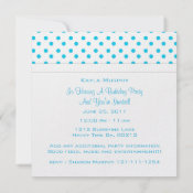 Polka Dot Print Party Invitations