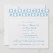 Polka Dot Print Party Invitations