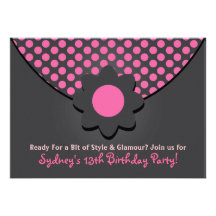 Girls Birthday Party Invitations on For Teen Girl Invitations  2 700  For Teen Girl Announcements