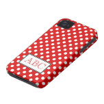 Polka Dot Red & White iPhone 4/4S Case iPhone 4 Case