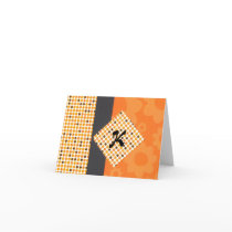 Polka Dot Retro Note Card
