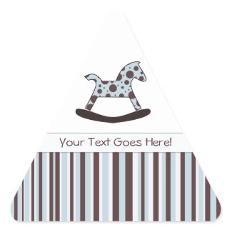 Polka Dot Rocking Horse: Message Stickers sticker