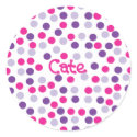 Polka Dot Sticker - Cate 2 by winkcreative Polka Dot Sticker - Cate 2