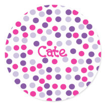 Polka Dot Sticker - Cate 2 by winkcreative Polka Dot Sticker - Cate 2