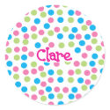 Polka Dot Sticker - Clare 2 by winkcreative Polka Dot Sticker - Clare 2