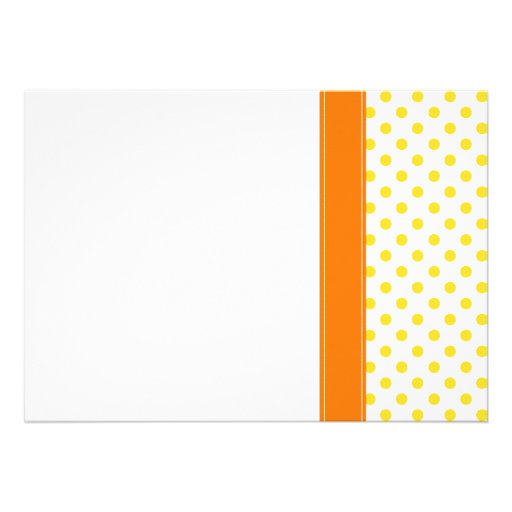 Polka Dot Sunflower Wedding Invitation