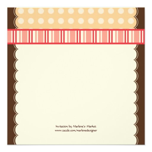 Polka Dot Tea Pot Bridal Shower Invitation
