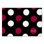 polka dot thank you cards