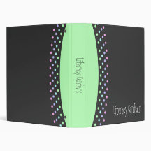 Polka Dots 3 Ring Binders