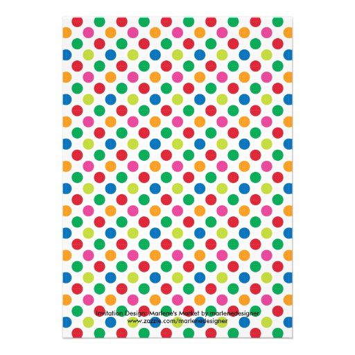 Polka Dots and Cap Graduation Invitation