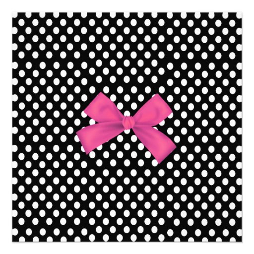 Polka Dots and Car Keys Sweet 16 Invitation