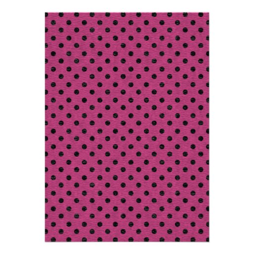 Polka Dots and Poodle Birthday Party Invitation
