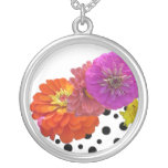 Polka Dots and Zinnas Farmers Market Event Pendant