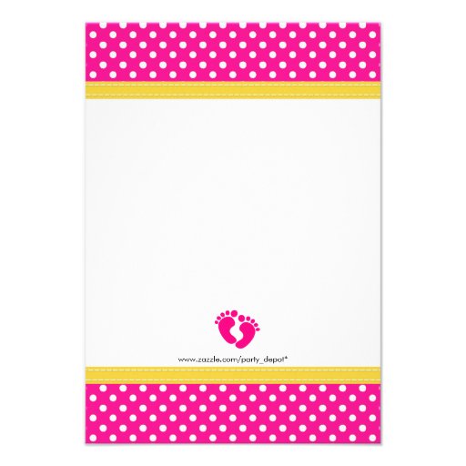 Polka Dots - Baby Girl Shower Invitation