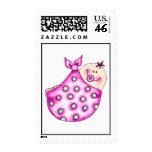Polka Dots Baby Girl Swaddle Stamps