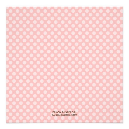 Polka Dots Baptism/Christening Invitation