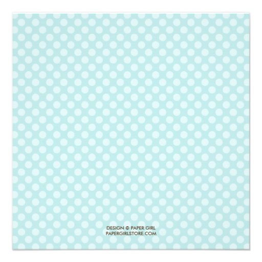 Polka Dots Baptism/Christening Invitation