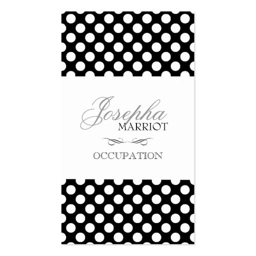 Polka-Dots Business Card (front side)