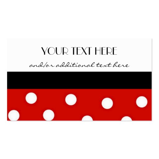 Polka Dots Business Card (front side)