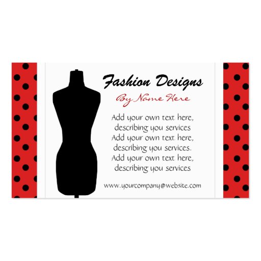Polka Dots Business Card (front side)