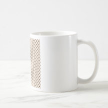 Polka Dots - Cafe Noir on Almond Coffee Mug
