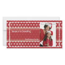 Polka dots christmas photocard by theonedesigns Polka dots christmas photocard
